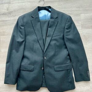 Charles Thyrwitt Twill Suit - Charcoal Grey - 38S